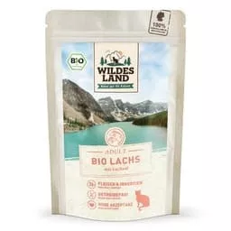 Wildes Land Nassfutter Bio Lachs PUR mit Lachsöl 85 g